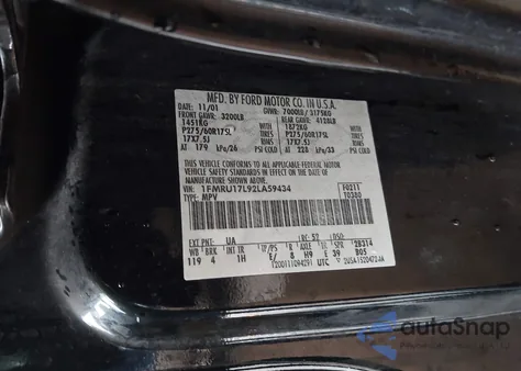 2002 Ford Expedition Eddie Bauer из США, поврежденный, VIN 1FMRU17L92LA59434